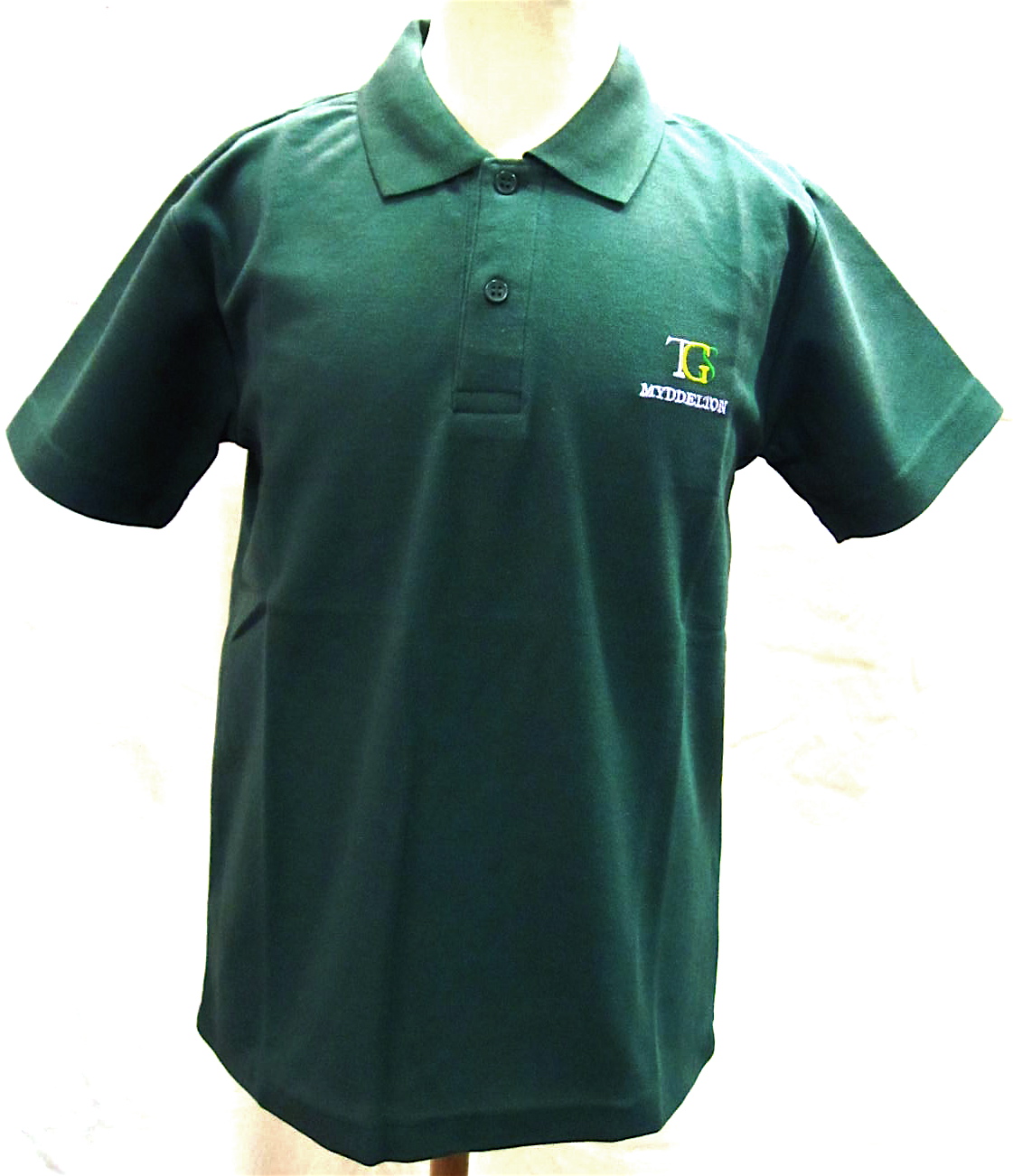 Short sleeved house colour polo shirt with TGS logo. | The Gower School